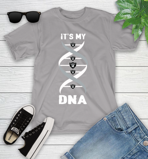 Oakland Raiders NFL Football It's My DNA Sports Youth T-Shirt 4