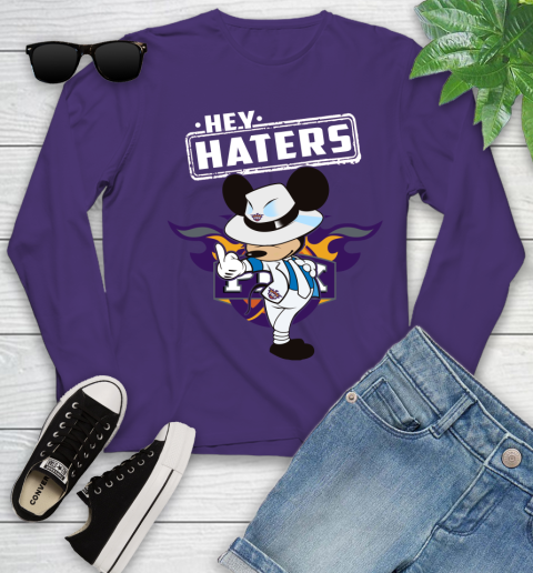 NBA Hey Haters Mickey Basketball Sports Phoenix Suns Youth Long Sleeve 4