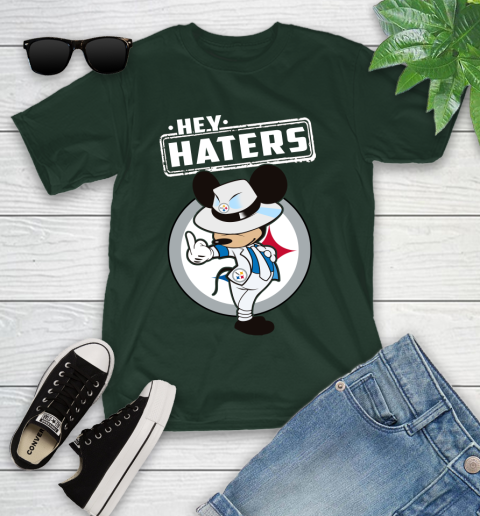NFL Hey Haters Mickey Football Sports Pittsburgh Steelers Youth T-Shirt 5