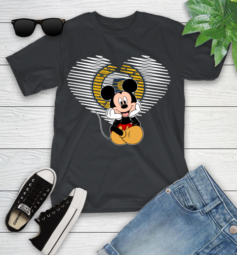NBA Indiana Pacers The Heart Mickey Mouse Disney Basketball Youth T-Shirt