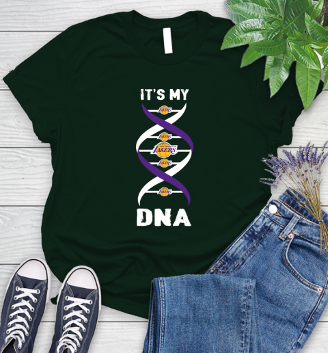 Los Angeles Lakers NBA Basketball It's My DNA Sports Women's T-Shirt 6