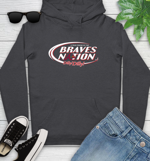 MLB A True Friend Of The Atlanta Braves Dilly Dilly Baseball Sports Youth Hoodie 8