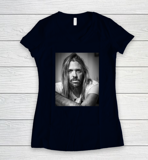 Taylor Hawkins Shirt Foo Fighter Women's V-Neck T-Shirt 2