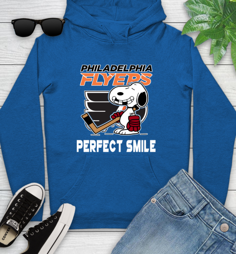 NHL Philadelphia Flyers Snoopy Perfect Smile The Peanuts Movie Hockey T  Shirt