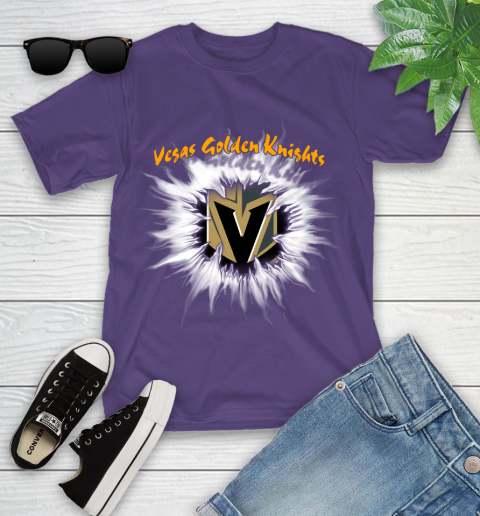Vegas Golden Knights NHL Hockey Adoring Fan Rip Sports Youth T-Shirt 3