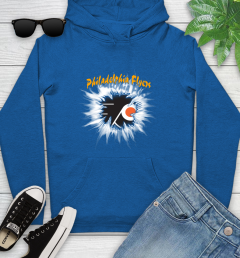 Philadelphia Flyers NHL Hockey Adoring Fan Rip Sports Youth Hoodie 11