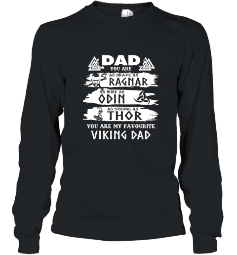Viking Daddy As Odin As Thor Father Day Hoodi Long Sleeve
