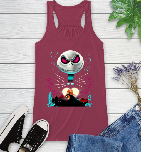 MLB Boston Red Sox Jack Skellington Sally The Nightmare Before Christmas Baseball Racerback Tank 7
