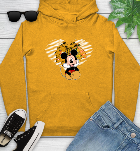 NHL Chicago Blackhawks Carolina Hurricanes The Heart Mickey Mouse Disney Hockey Youth Hoodie 2