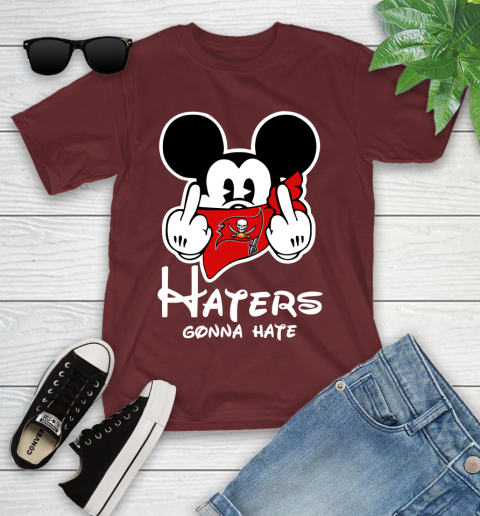 NFL Tampa Bay Buccaneers Haters Gonna Hate Mickey Mouse Disney Football T Shirt_000 Youth T-Shirt 14