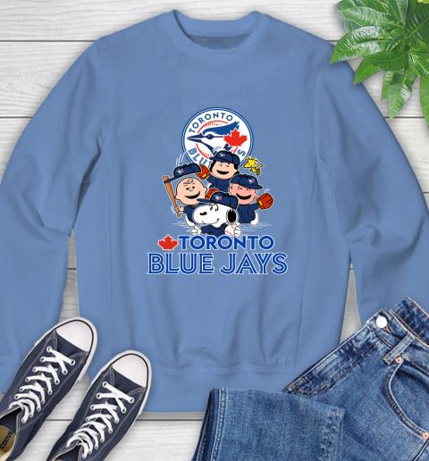 MLB Toronto Blue Jays Snoopy Charlie Brown Woodstock The Peanuts Movie Baseball T Shirt_000 Sweatshirt 11