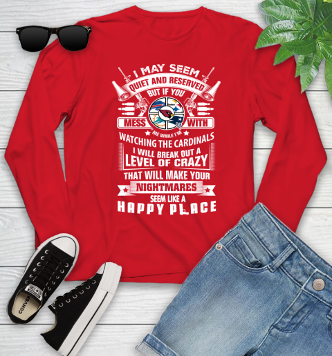 Arizona Cardinals NFL Football Don't Mess With Me While I'm Watching My Team Sports Youth Long Sleeve 11
