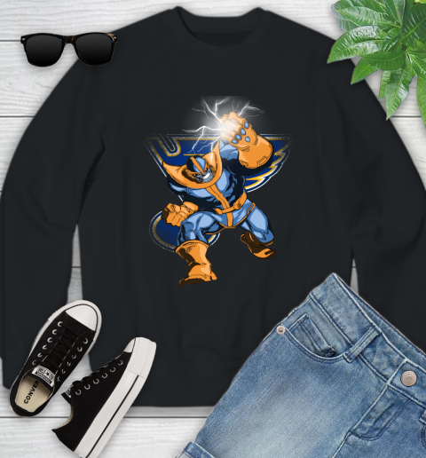 St.Louis Blues NHL Hockey Thanos Avengers Infinity War Marvel Youth Sweatshirt