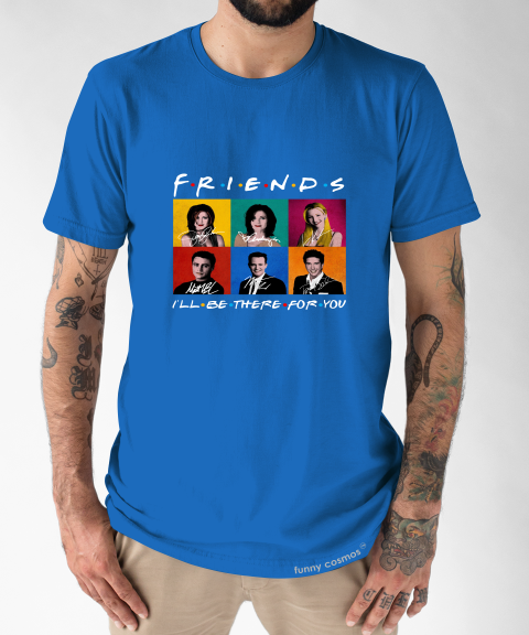 Classic Friends Tv Show Characters I'Ll Be There For You Vintage  T-shirt handmade