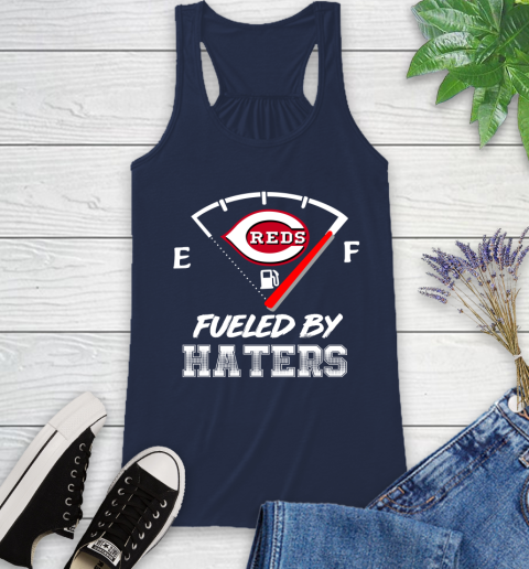 Cincinnati Reds MLB Baseball Fueled By Haters Sports Racerback Tank 10 Cincinnati Reds MLB Baseball Fueled By Haters Sports Racerback Tank - Image 10