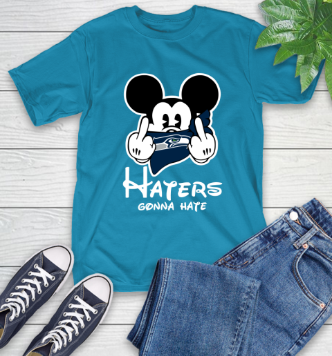 NFL Seattle Seahawks Haters Gonna Hate Mickey Mouse Disney Football T Shirt T-Shirt 9