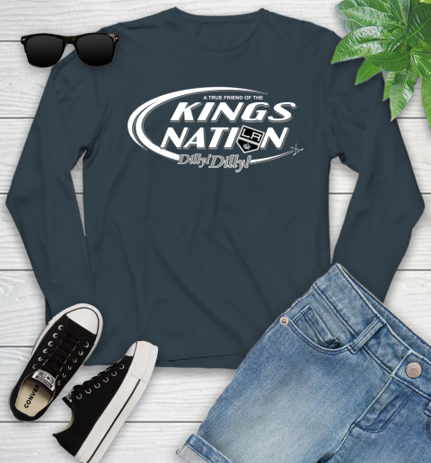 NHL A True Friend Of The Los Angeles Kings Dilly Dilly Hockey Sports Youth Long Sleeve 9