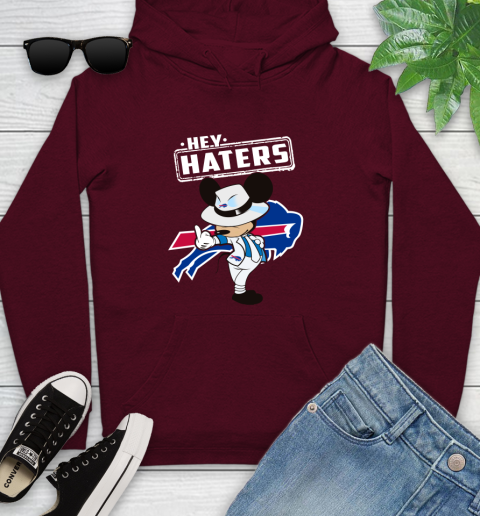 NFL Hey Haters Mickey Football Sports Buffalo Bills Youth Hoodie 7