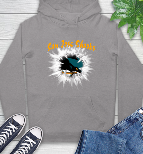 San Jose Sharks NHL Hockey Adoring Fan Rip Sports Hoodie 6