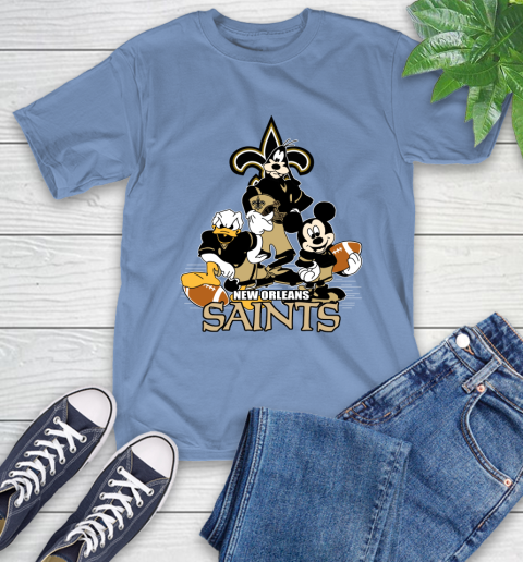 NFL New Orleans Saints Mickey Mouse Donald Duck Goofy Football Shirt T-Shirt 12
