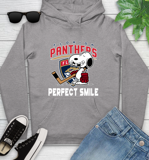 NHL Florida Panthers Snoopy Perfect Smile The Peanuts Movie Hockey T Shirt Youth Hoodie 6