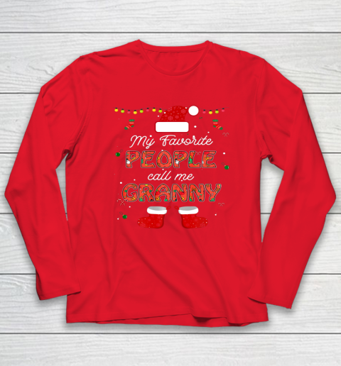 My Favorite People Call Me Granny Thanksgiving Christmas Long Sleeve T-Shirt 7