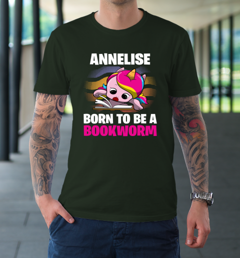 Annelise Born To Be A Bookworm Unicorn T-Shirt 3