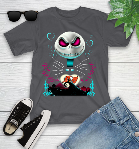 NFL Tampa Bay Buccaneers Jack Skellington Sally The Nightmare Before Christmas Football Youth T-Shirt 6