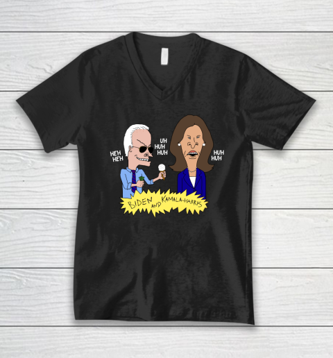 Biden Beavis Shirt Anti Biden and Kamala Harris V-Neck T-Shirt
