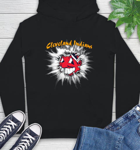 Cleveland Indians MLB Baseball Adoring Fan Rip Sports Hoodie