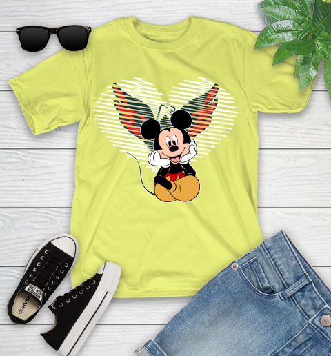 NHL Washington Capitals The Heart Mickey Mouse Disney Hockey Youth T-Shirt 10