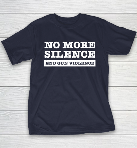 End Gun Violence Shirt Wear Orange Anti Gun No More Silence Youth T-Shirt 3