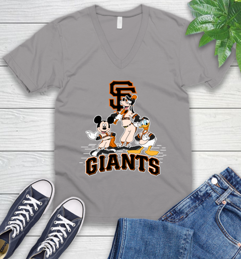 MLB San Francisco Giants Mickey Mouse Donald Duck Goofy Baseball T