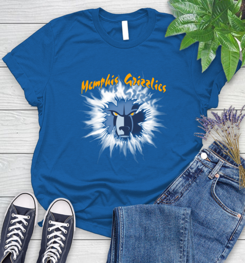 Memphis Grizzlies NBA Basketball Rip Sports Women's T-Shirt 12