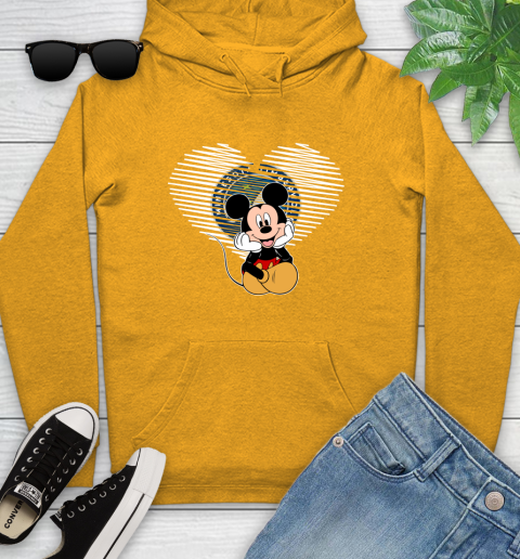 NBA Minnesota Timberwolves The Heart Mickey Mouse Disney Basketball Youth Hoodie 2
