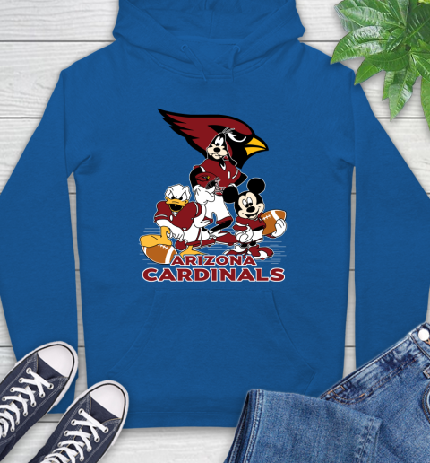 NFL Arizona Cardinals Mickey Mouse Donald Duck Goofy Football Shirt Hoodie 9