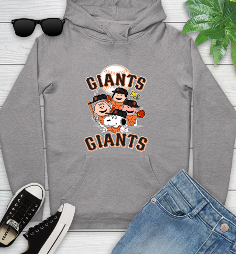 MLB San Francisco Giants Snoopy Charlie Brown Woodstock The Peanuts Movie Baseball T Shirt_000 Youth Hoodie 6