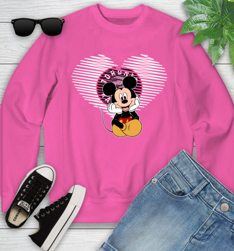 NBA Toronto Raptors The Heart Mickey Mouse Disney Basketball Youth Sweatshirt 6
