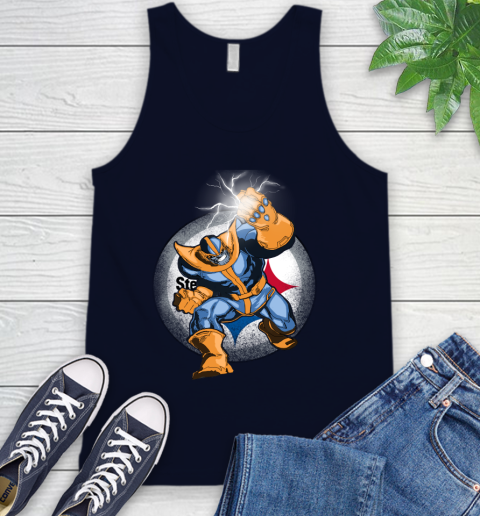 Pittsburgh Steelers NFL Football Thanos Avengers Infinity War Marvel Tank Top 2