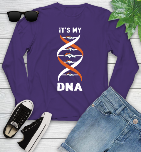 Denver Broncos NFL Football It's My DNA Sports Youth Long Sleeve 4