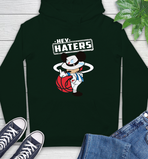 NBA Hey Haters Mickey Basketball Sports Miami Heat Hoodie 12