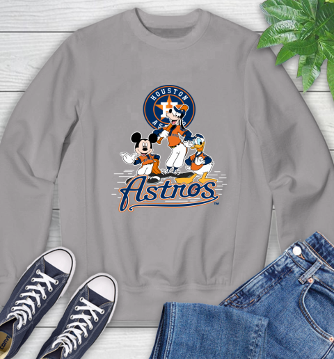 MLB Houston Astros Mickey Mouse Donald Duck Goofy Baseball T Shirt Sweatshirt 5