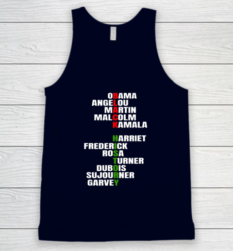 Obama Angelou Inspirational African Black History Month Tank Top 2