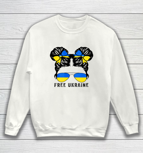 Ukraine Shirt Ukrainian Flag Ukraine Pride Women Messy Bun Free Ukraine Sweatshirt