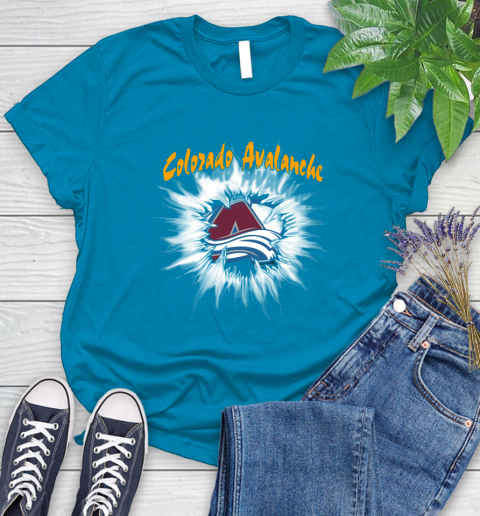 Colorado Avalanche NHL Hockey Adoring Fan Rip Sports Women's T-Shirt 10