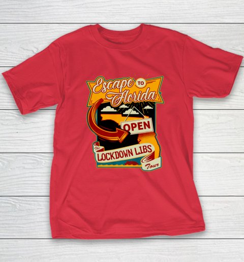Escape To Florida Shirt Ron DeSantis Youth T-Shirt 8
