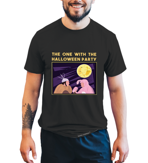 Friends TV Show T Shirt, Friends Shirt, Chandler Bunny Ross Spudnik T Shirt, The One With The Halloween Party Tshirt, Halloween Gifts