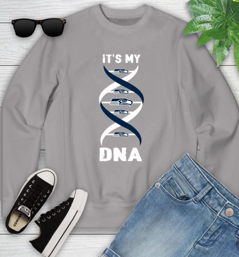Seattle Seahawks NFL Football It's My DNA Sports Youth Sweatshirt 4 Seattle Seahawks NFL Football It's My DNA Sports Youth Sweatshirt - Image 4