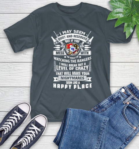 New York Rangers NHL Hockey Don't Mess With Me While I'm Watching My Team Sports T-Shirt 10