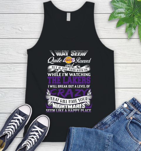 Los Angeles Lakers NBA Basketball Don't Mess With Me While I'm Watching My Team Tank Top